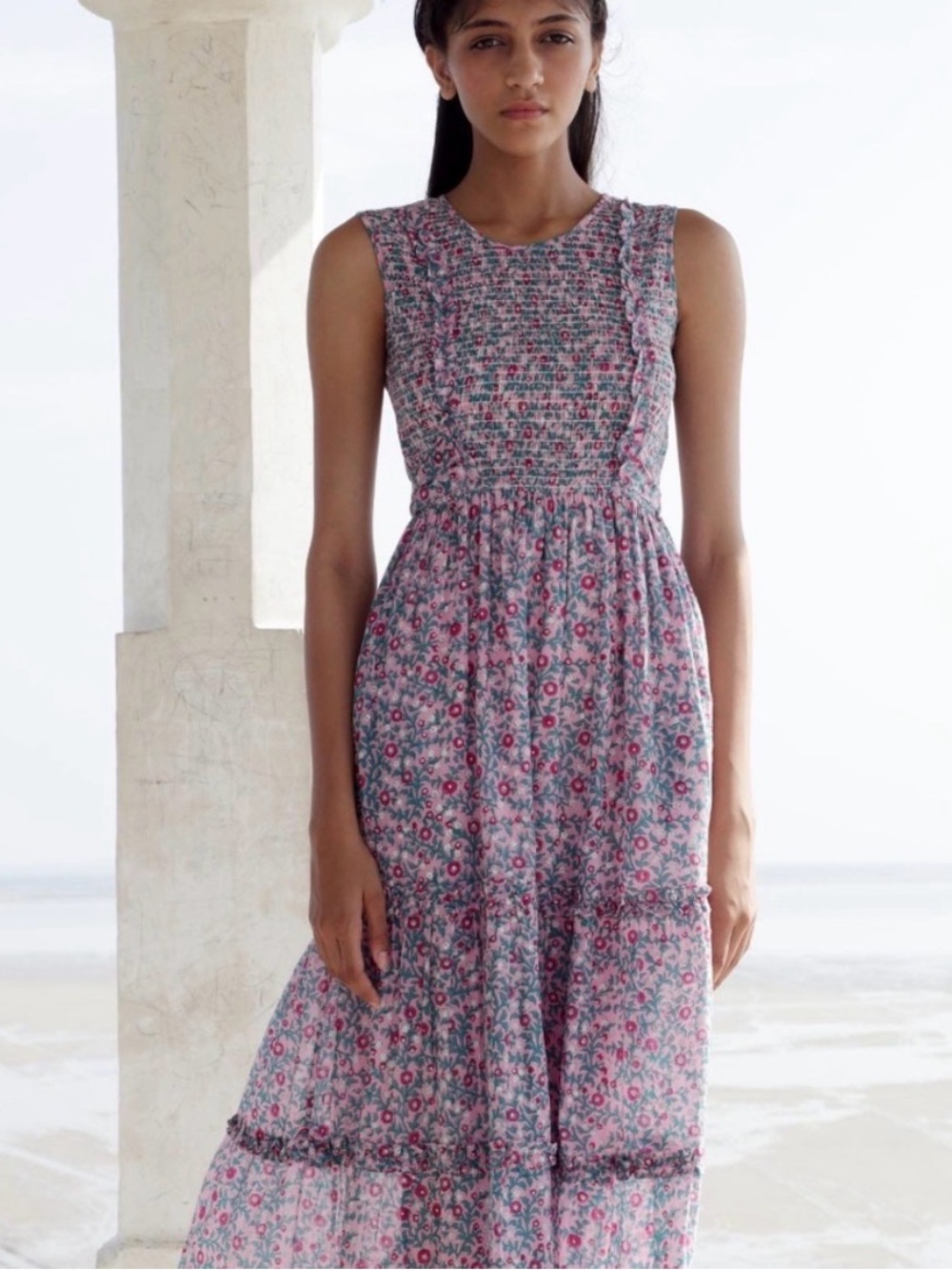 Banjanan Isha Floral Midi Dress